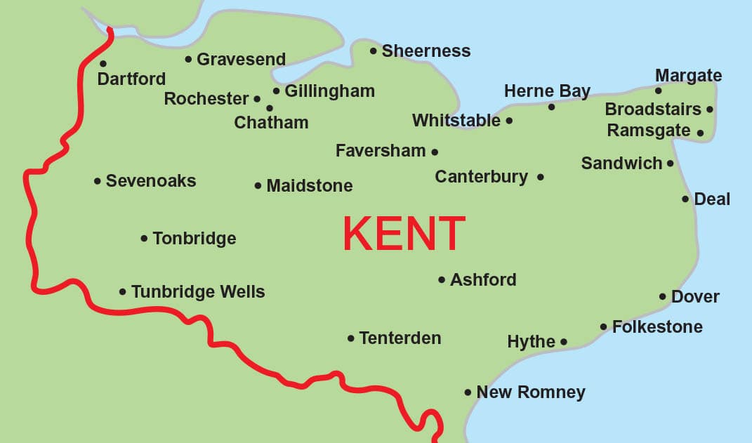 Kent coverage area